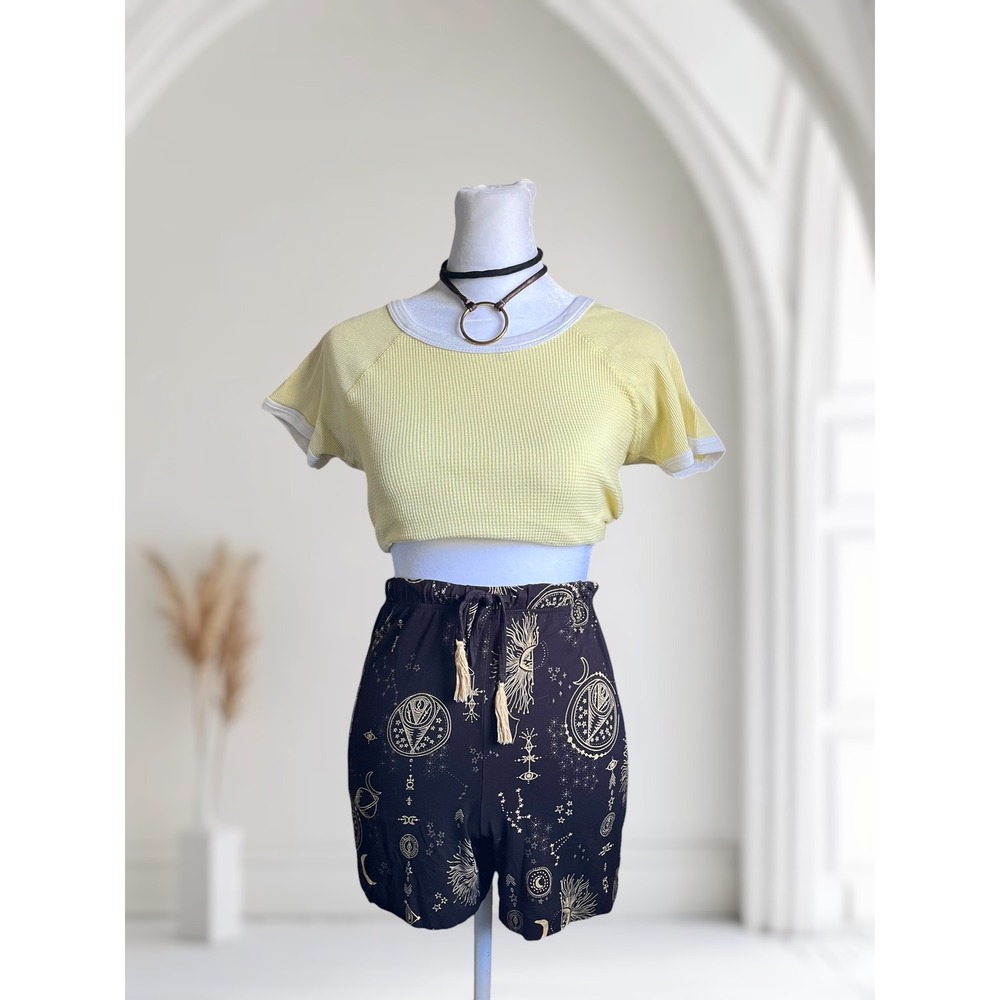 Soma Celestial Print Pajama Shorts XXL Sun Moon Stars Lounge